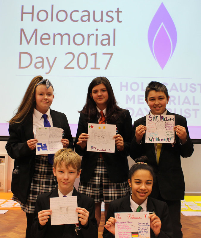Image of Unity students praised after event to honour Holocaust victims