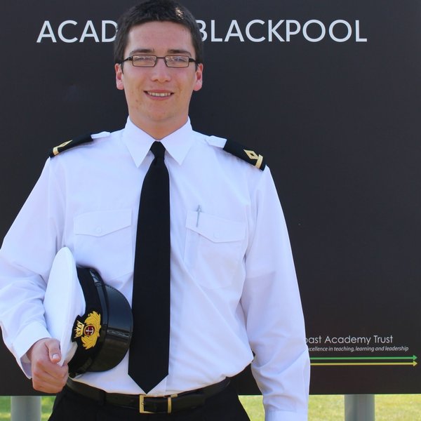 Image of Former student Jack qualifies as a third officer in the merchant navy..