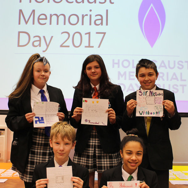 Image of Unity students praised after event to honour Holocaust victims