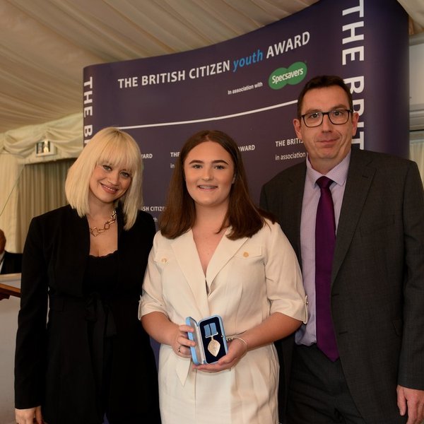Image of Ellie honoured with a British Citizen Youth Award!