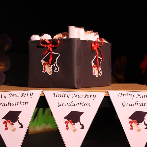 Image of Unity Academy Nursery students graduate and move up the educational ladder!
